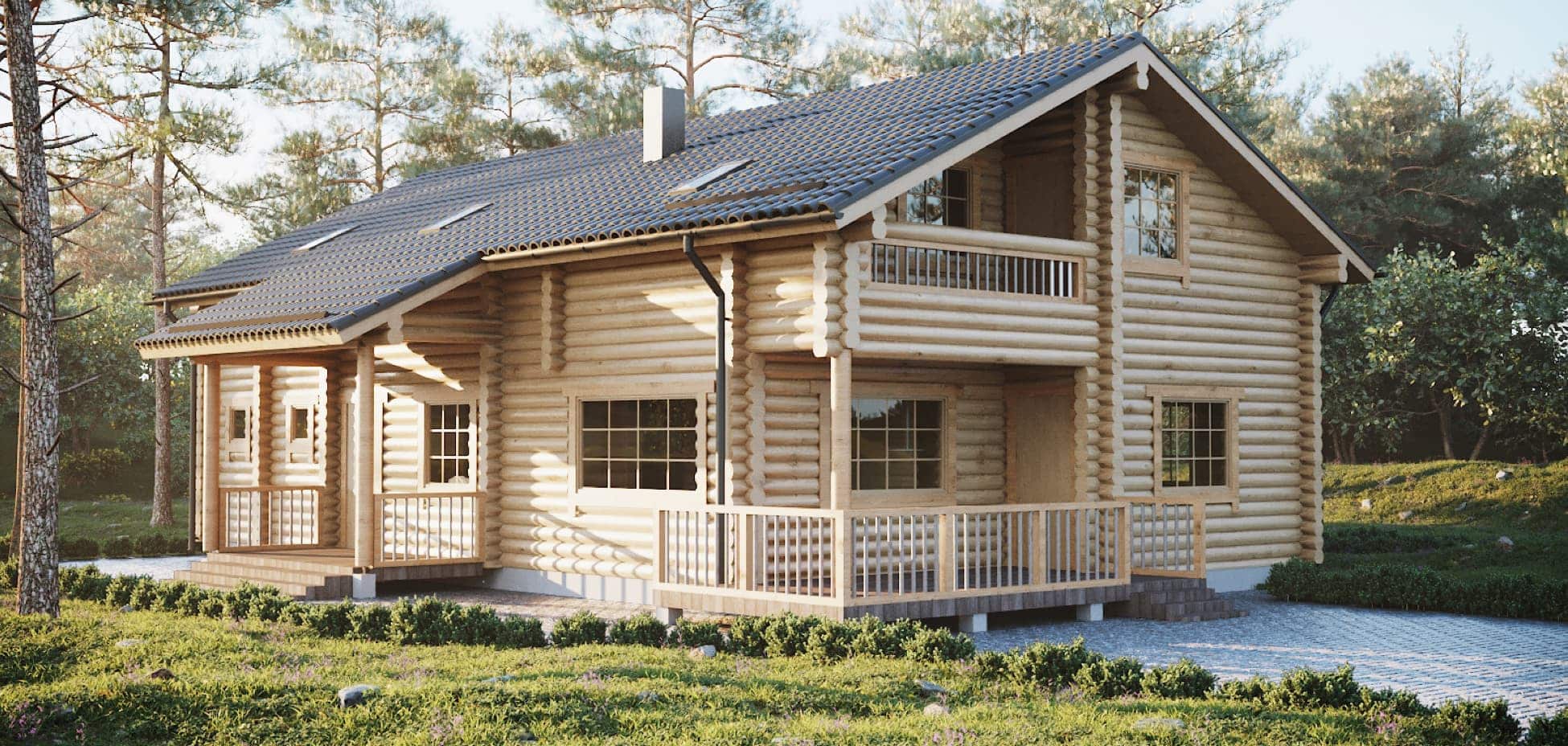 Log Prefabricated Houses Directly From Producer Palmatin Com